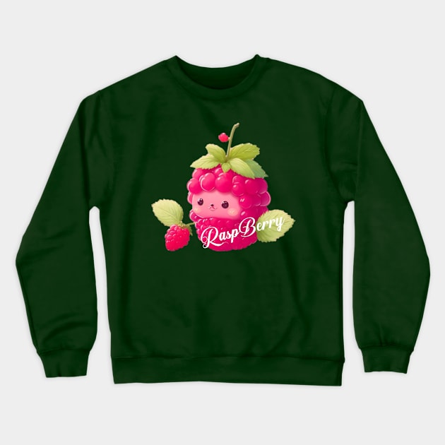 cute raspberry Crewneck Sweatshirt by AOAOCreation